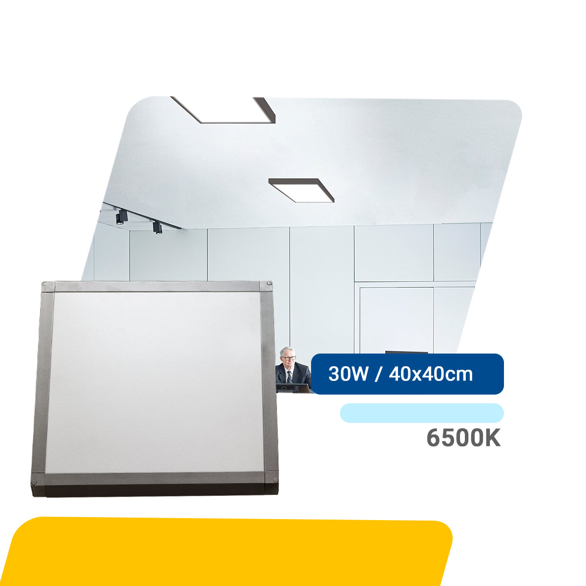Luminária Painel Led 40x40 30w Sobrepor Quadrado