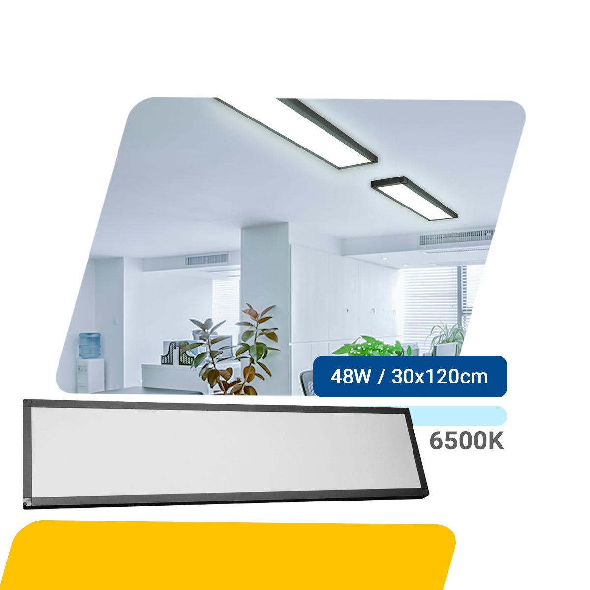 Painel Led 30x120 48w Sobrepor Retangular Luminária