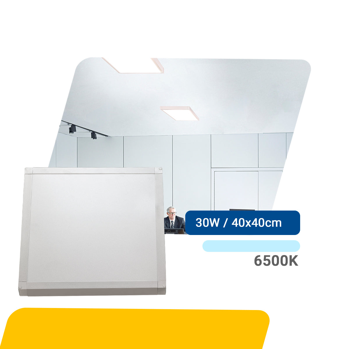 Luminária Painel Led 40x40 30w Sobrepor Quadrado
