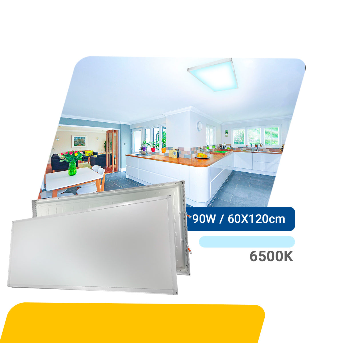 Painel Led 60x120 90W Sobrepor Retangular Luminária