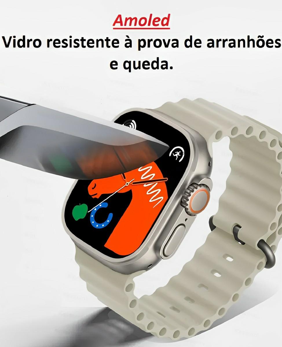 Relógio Smartwatch X8 Ultra Serie8 49mm Tela Amoled Nfc 2023