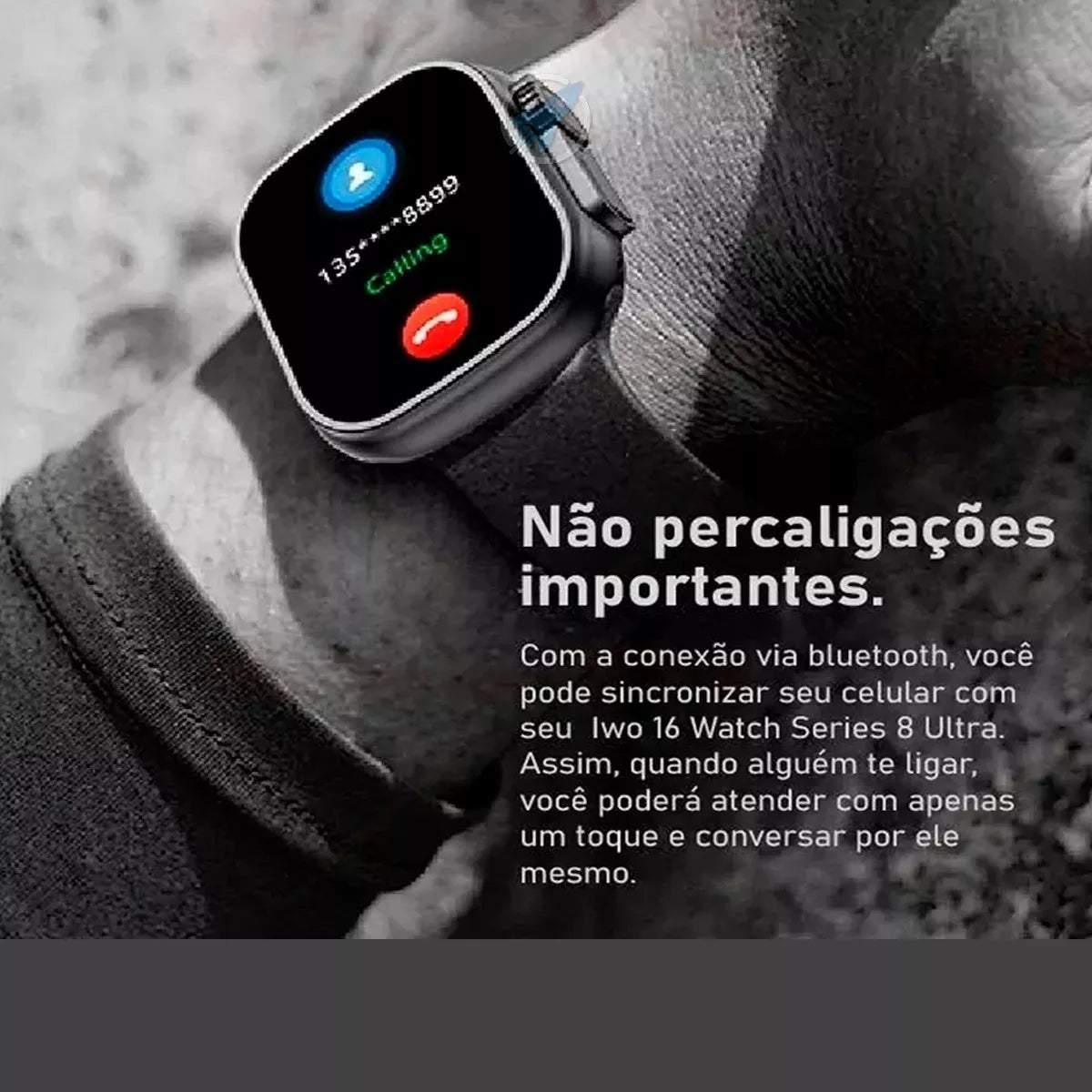 Relógio Smartwatch X8 Ultra Serie8 49mm Tela Amoled Nfc 2023