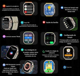 Smartwatch Inteligente Bw15 Ultra Max Golden Edition 2 pulseiras