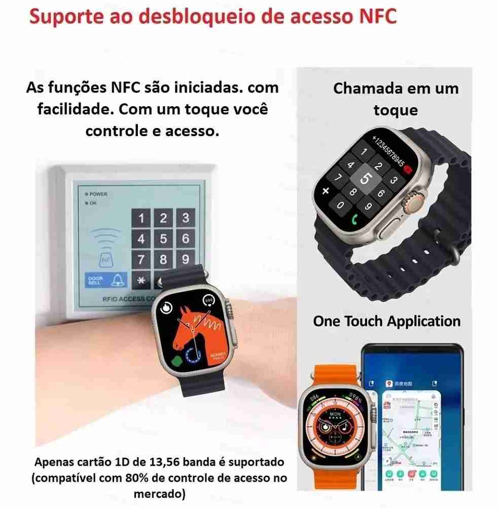 Smartwatch Inteligente Bw15 Ultra Max Golden Edition 2 pulseiras