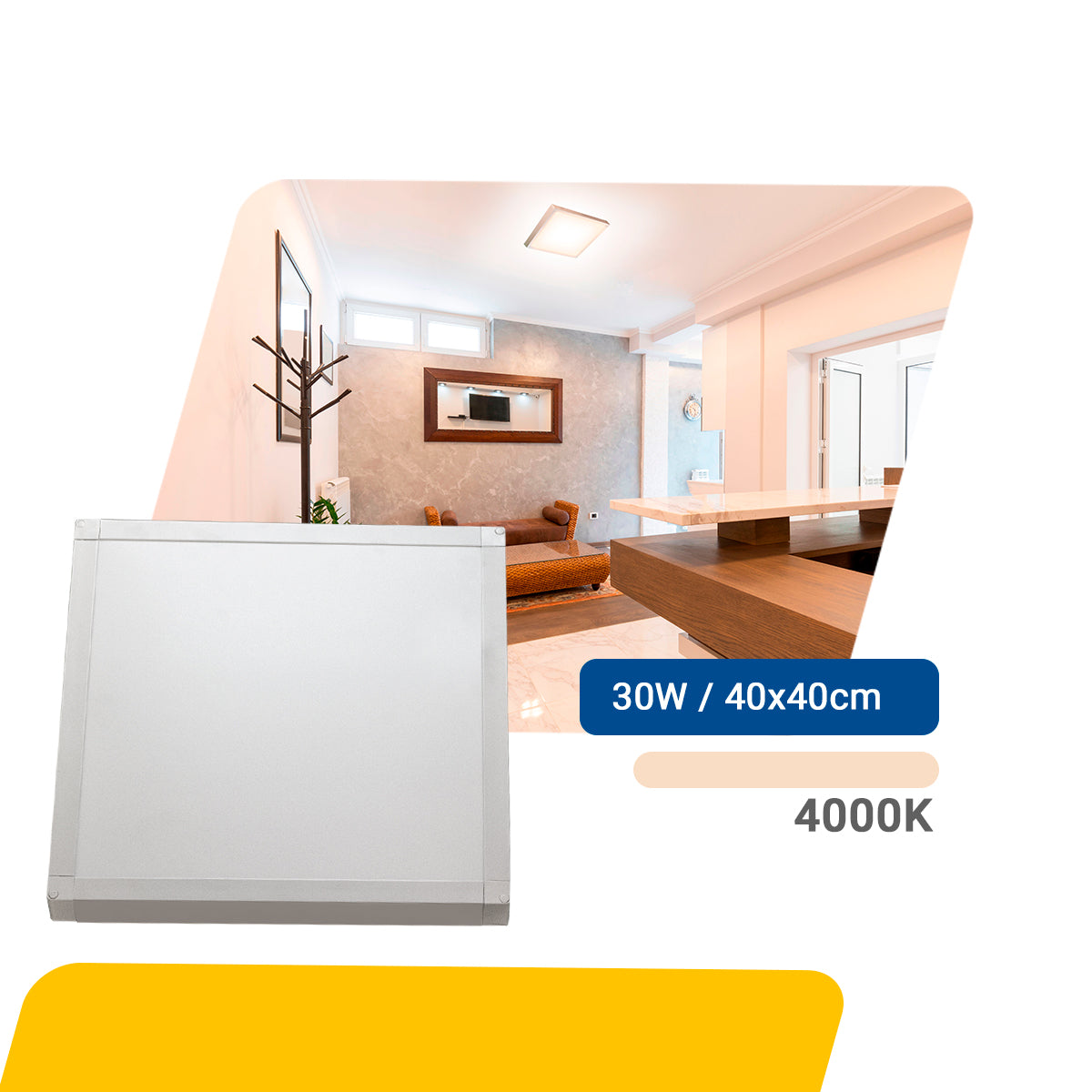 Luminária Painel Led 40x40 30w Sobrepor Quadrado