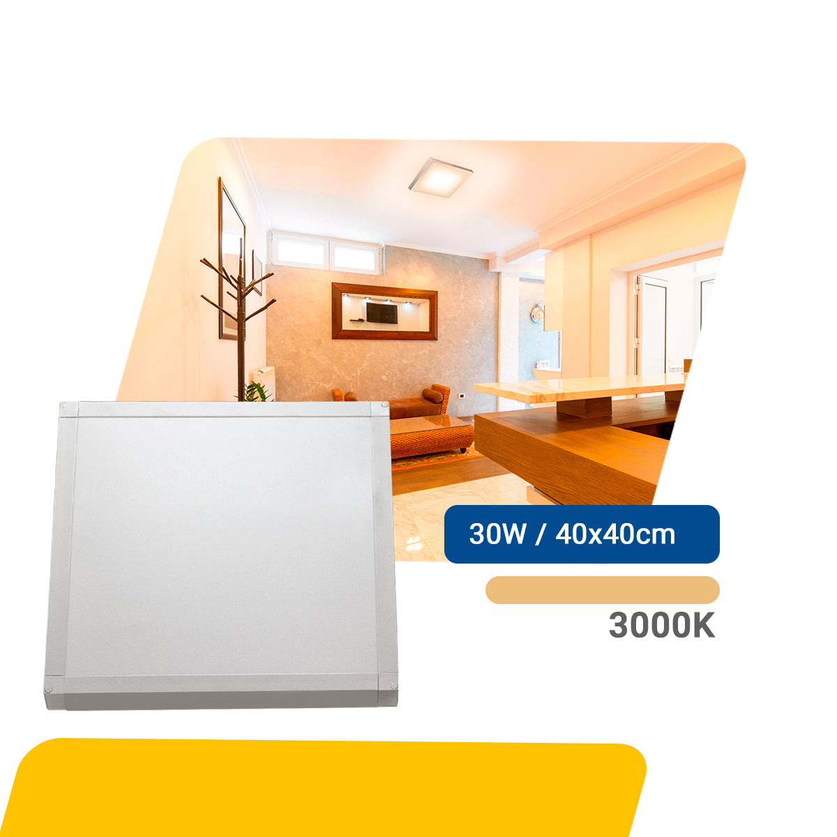 Luminária Painel Led 40x40 30w Sobrepor Quadrado