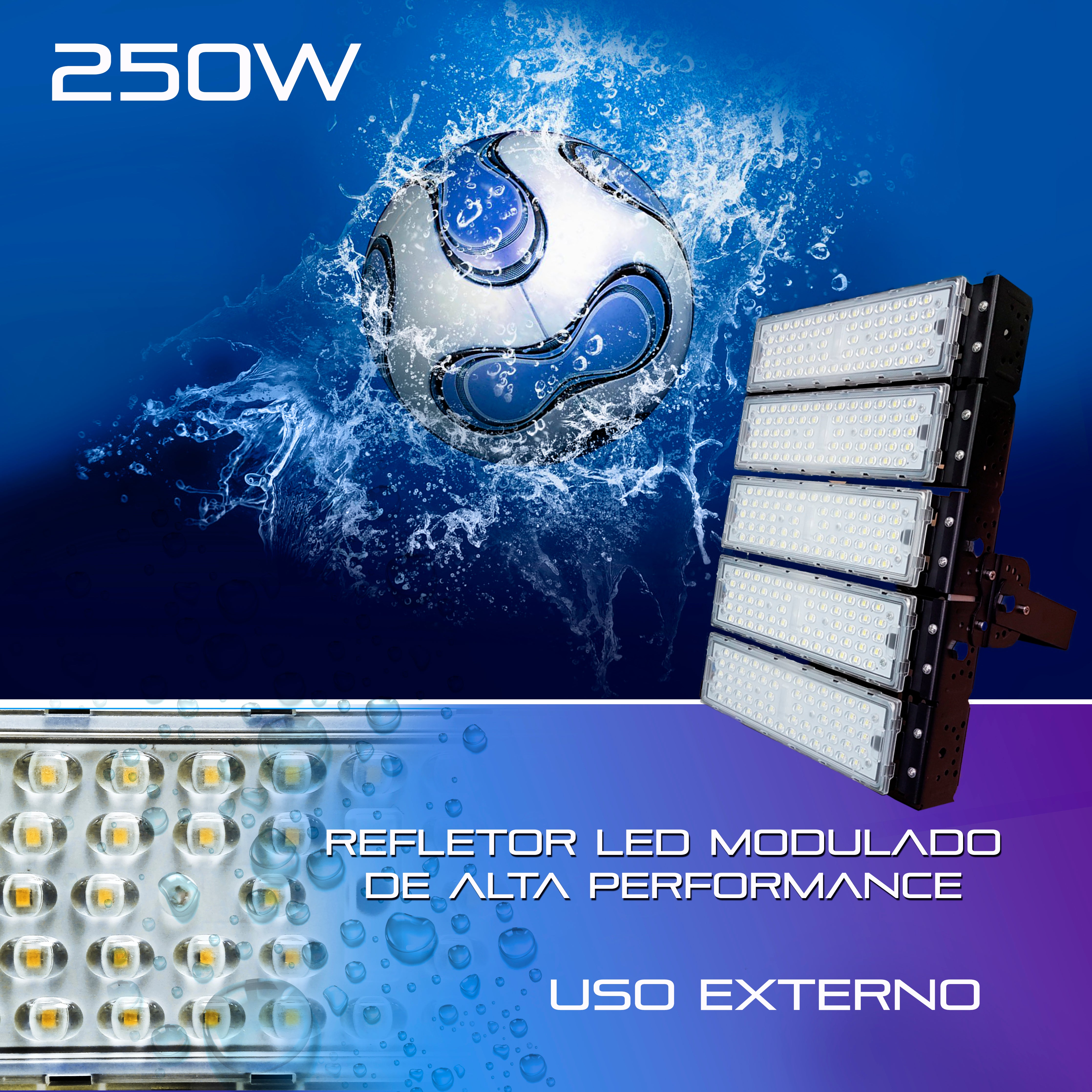 Refletor Led 250w Holofote Modular Lp65