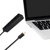 Hub com 4 portas USB OTG tipo C