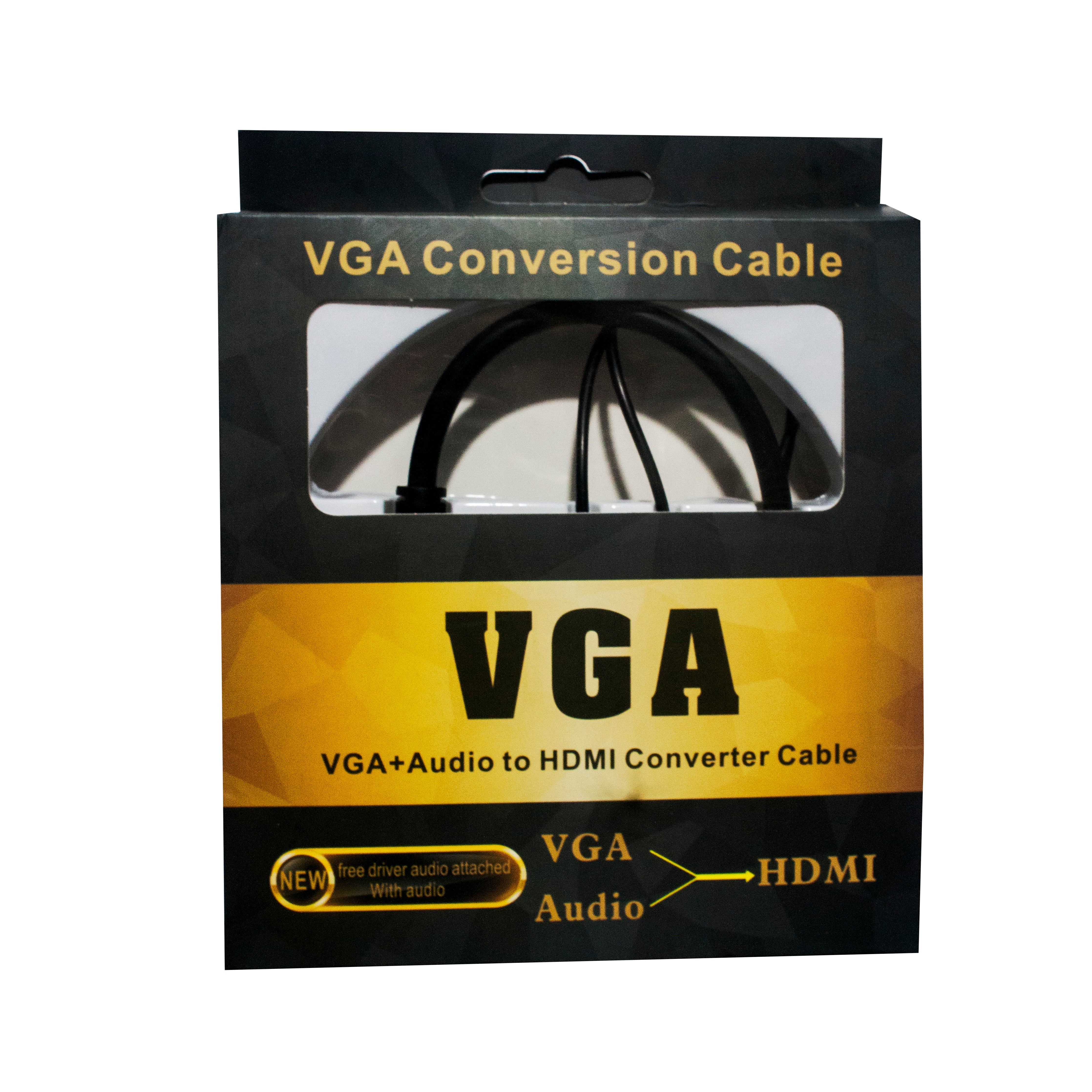 Cabo Conversor Vga Para Hdmi Com Áudio Usb 607