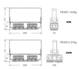 Refletor Led 250w Holofote Modular Lp65