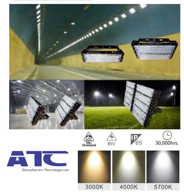 Refletor Led 300w Holofote Modular Lp65