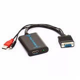 Cabo Conversor Vga Para Hdmi Com Áudio Usb 607