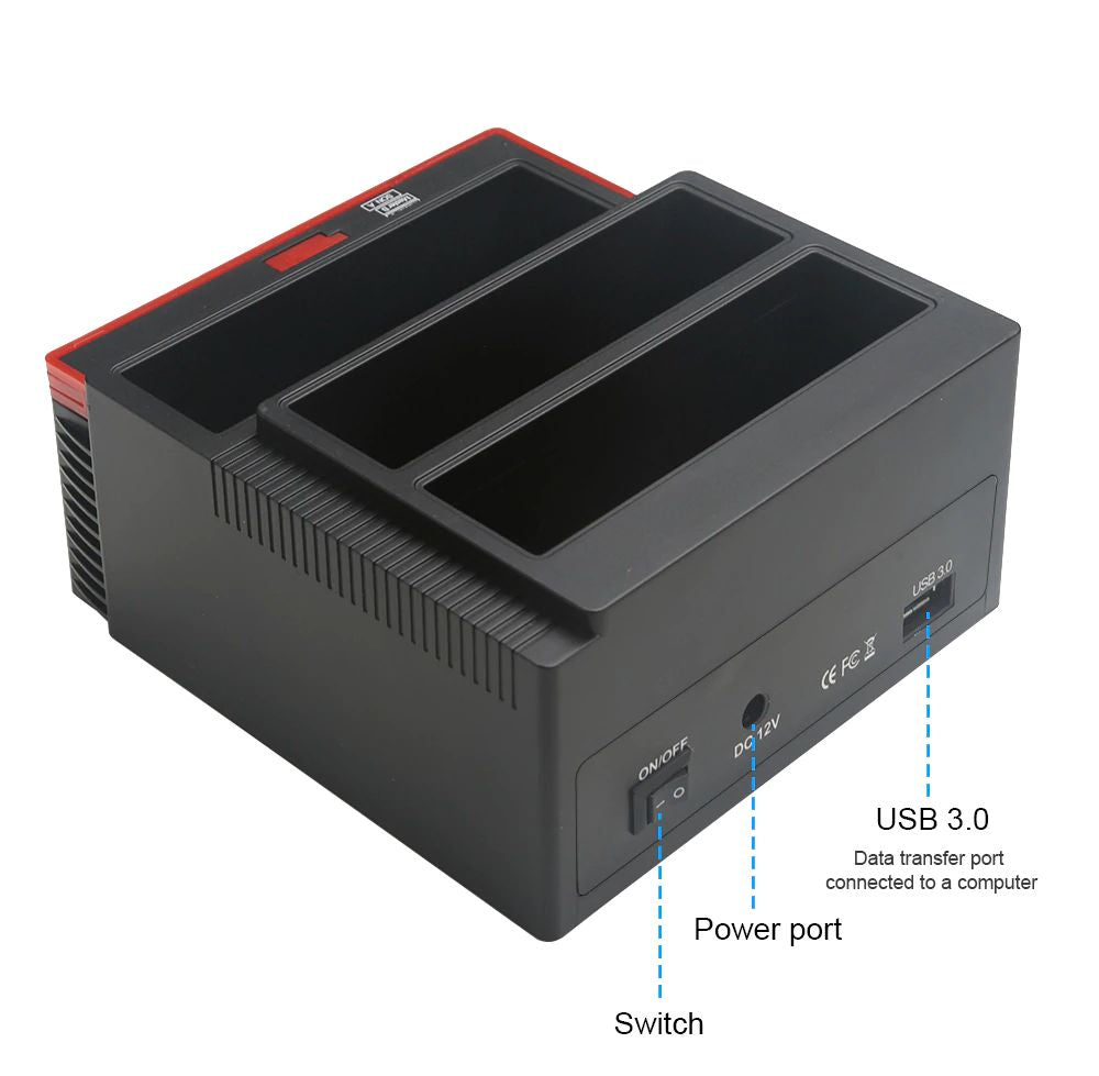 Dock Station Usb 3.0 Clone Hd 3 Hds Ssd 2.5 3.5 Sata Ide