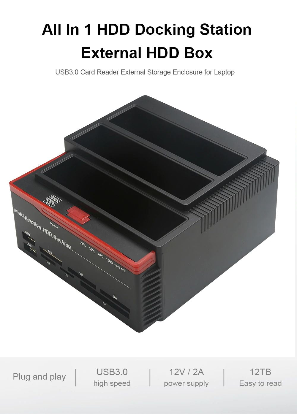 Dock Station Usb 3.0 Clone Hd 3 Hds Ssd 2.5 3.5 Sata Ide