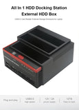 Dock Station Usb 3.0 Clone Hd 3 Hds Ssd 2.5 3.5 Sata Ide