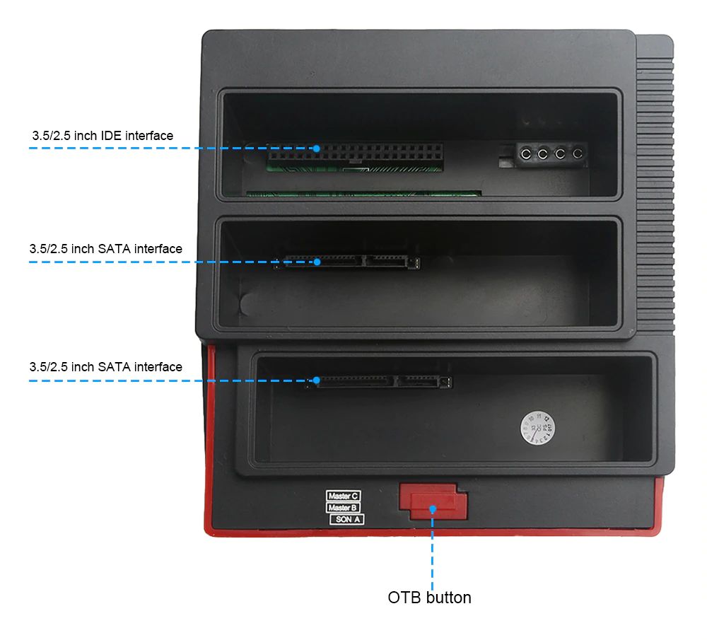 Dock Station Usb 3.0 Clone Hd 3 Hds Ssd 2.5 3.5 Sata Ide