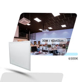 Painel Led 42x42 30w Embutir Quadrado luminária
