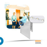 Painel led 32x62 36w Embutir Retangular Luminária