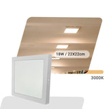 Painel Led 22x22cm 48w Sobrepor quadrado Luminária