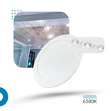 Painel Led 17cm 12W Embutir Redondo Luminária