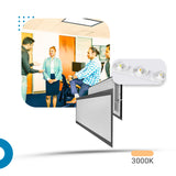 Painel led 32x62 36w Embutir Retangular Luminária