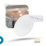 Painel Led 17cm 12W Embutir Redondo Luminária