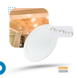 Painel Led 17cm 12W Embutir Redondo Luminária