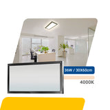 Painel led 30x60 36w Sobrepor Retangular Luminária Palide