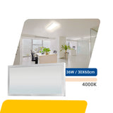 Painel led 30x60 36w Sobrepor Retangular Luminária Palide
