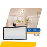 Painel led 30x60 36w Sobrepor Retangular Luminária Palide