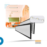 Painel Led 22x122 36W Embutir Retangular Luminária