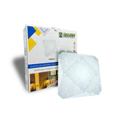 Plafon Led 23x23cm modelo 3D Efeito Diamante 18W Efeito  c/ brilho