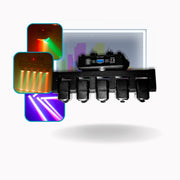 Moving Led 5 Head Rgbw Ambar Strobo Multi direcional