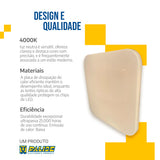 Plafon Led 33x33 25W Sobrepor Quadrado Borda Infinita