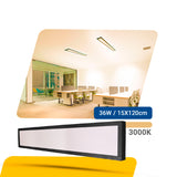 Painel Led 15x120 36W Sobrepor Retangular Luminária