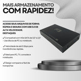 Case Gaveta Externa F3 USB 3.0 – Combo 2 em 1 para HD/SSD SATA 2.5" e 3.5"