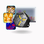 Canhão Retro Strobo Rgbw+Ambar 90w Dmx Profissional