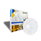 Plafon de Teto led multicor 38cm c/forma de flor 24w