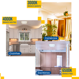 Lustre Plafon Cristal Led 33x33 25w Sobrepor Quadrado c/ brilho
