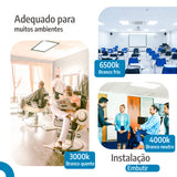 Painel led 32x62 36w Embutir Retangular Luminária