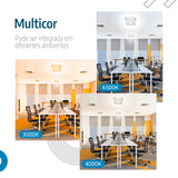 Plafon Teto moderno 3D Diamante Multicor 24w Efeito estrelado