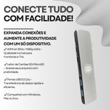 Adaptador Hub 7 em 1 Palide T808 – Dual USB-C para MacBook Pro e Air