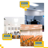 Painel Led 62x122 90W Embutir Retangular Luminária
