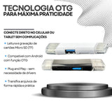 Adaptador OTG 5 em 1 Palide – Leitor de Cartão Micro SD, USB-C, USB e Micro USB