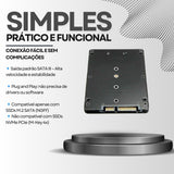 Case Adaptador SSD M.2 SATA (NGFF) para SATA III 2.5" Palide