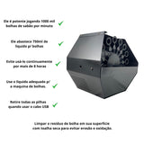 Máquina de bolhas de sabão profissional bivolt