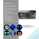 Refletor Mini Brut Led 200w Professional Rgb Flash Strobo Dmx