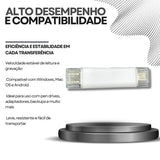 Adaptador OTG 5 em 1 Palide – Leitor de Cartão Micro SD, USB-C, USB e Micro USB