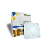 Plafon Led 23x23cm modelo 3D Efeito Diamante 18W Efeito  c/ brilho