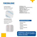 Plafon Led 23X23 18w Sobrepor Quadrado Borda Infinita c/ brilho